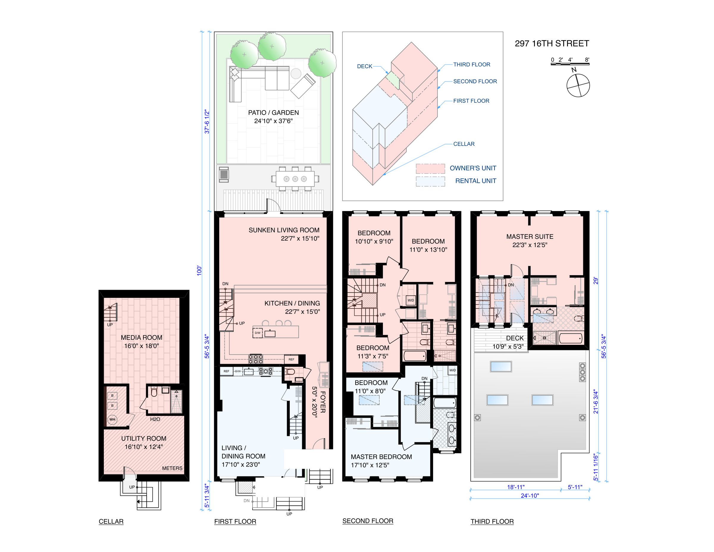 Floor plans, Park Slope